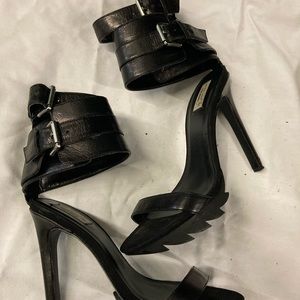 Steve Madden black strappy heels